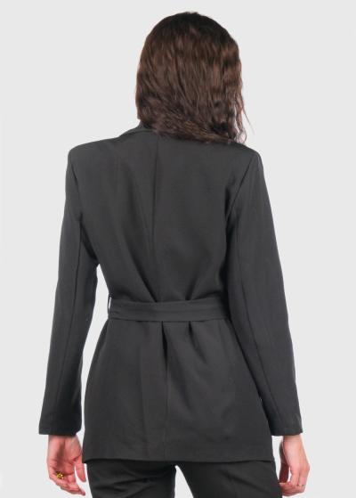 Rachel melna žakete ar jostu  - back