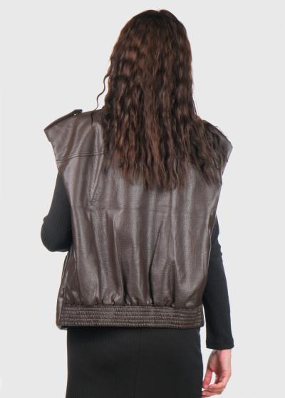 Patricia brūna sieviešu veste - back