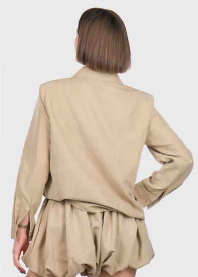 Olivia bēšs sieviešu krekls - back