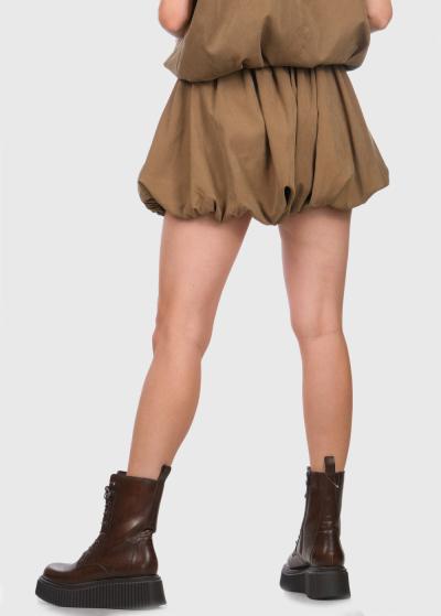 Olivia brown womens shorts - back