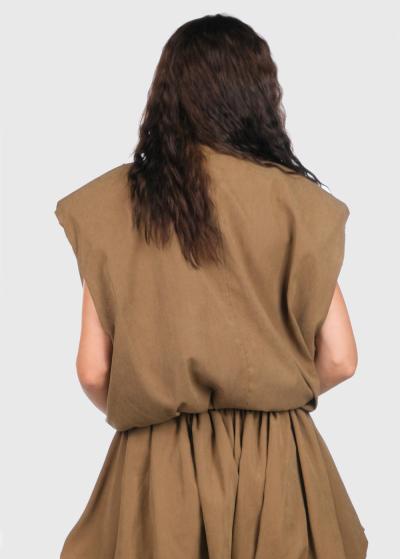 Tasha brūna veste - back