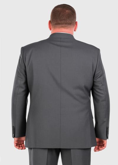 Tian темно-серый пиджак Большого размера - back