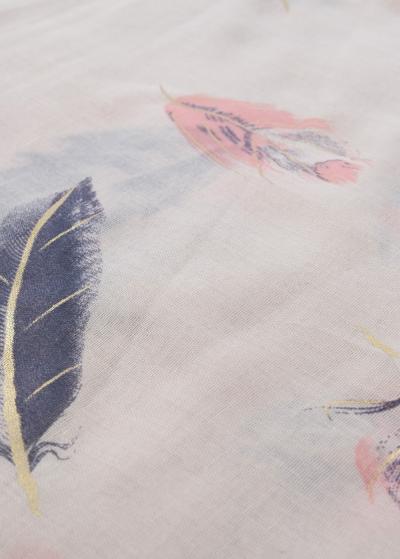 Mary бежевый платок с принтом - back