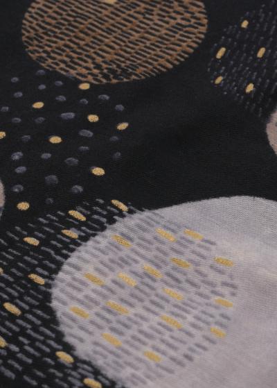 May черный платок с принтом - back