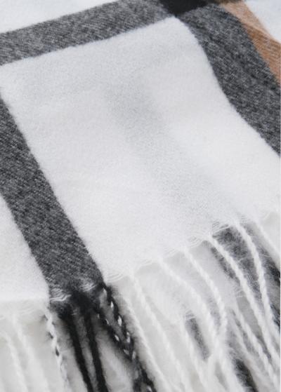 Colomba белый шарф в клетку - back