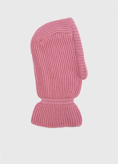 Nairi розовая вязаная балаклава - back