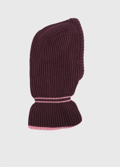 Nairi бордовая вязаная балаклава - back