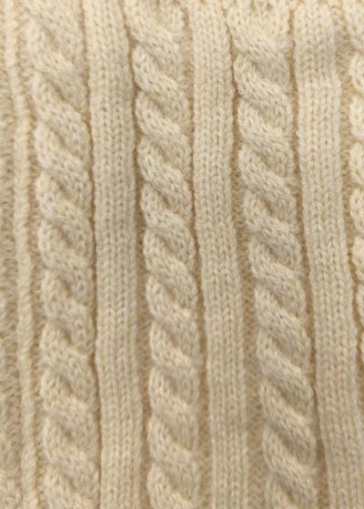 Madi beige knitted infinity scarf - back