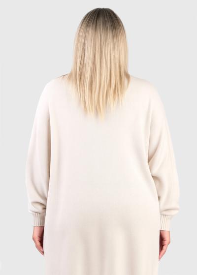 Audrie светло-бежевый теплый кардиган - back