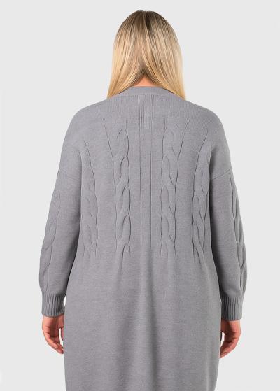 Audrie серый теплый кардиган - back