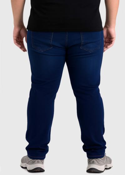Mazen Regular Fit dark blue mens jeans - back