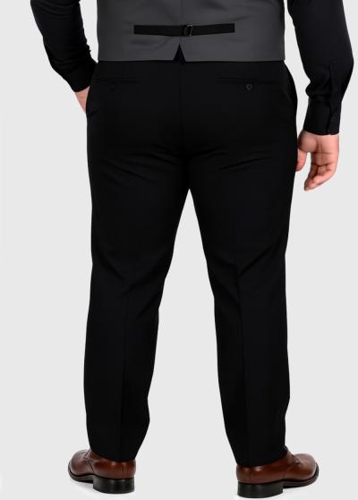 Markmelnas vīriešu bikses ar kabatām - back