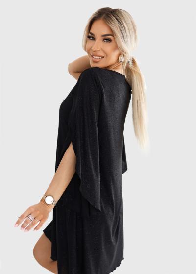 Eleanor black evening dress - back