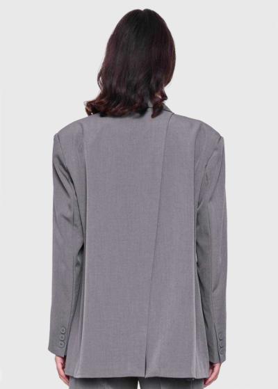 Em grey women's blazer - back