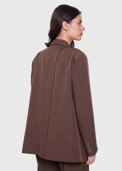 Em brown women's blazer - back