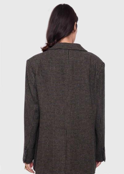 Emma checkered oversized blazer - back