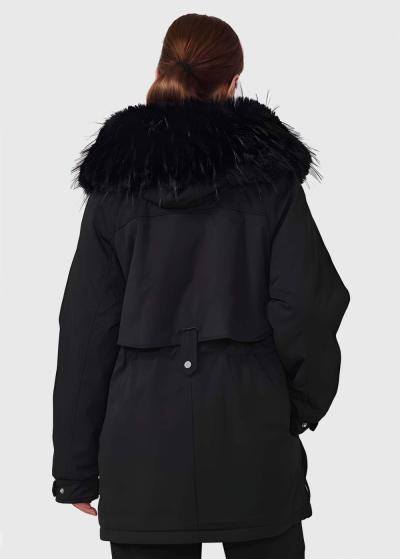 Esme black drawstring jacket - back