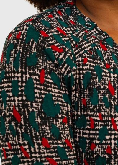 Izzy Plus Size printed blouse - back