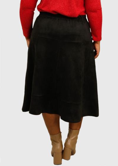 Gabrielle Plus Size black skirt - back