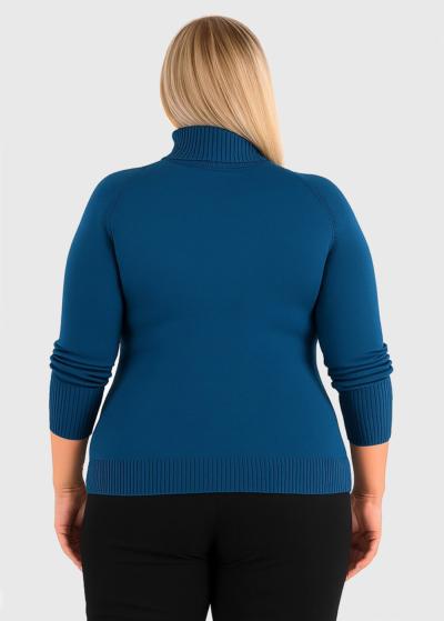 Joa blue high neck sweater - back