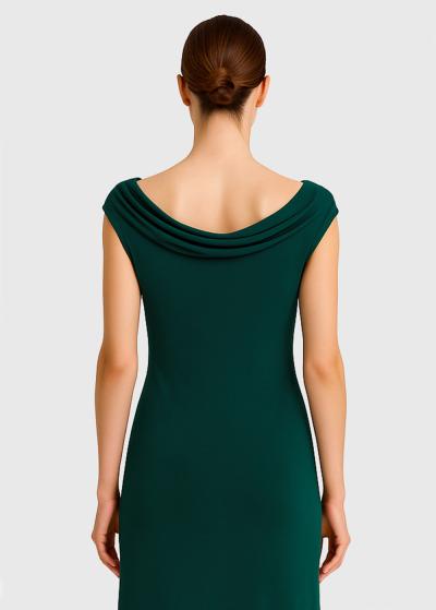 Ginny green evening dress - back