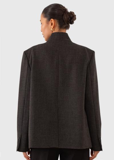 Jade dark grey women's blazer - back