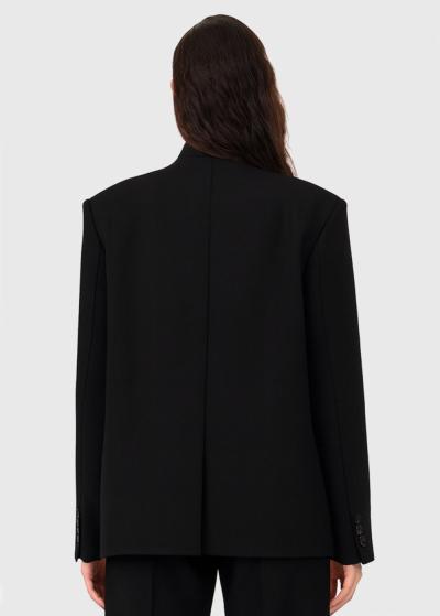 Jasmine black women's blazer - back