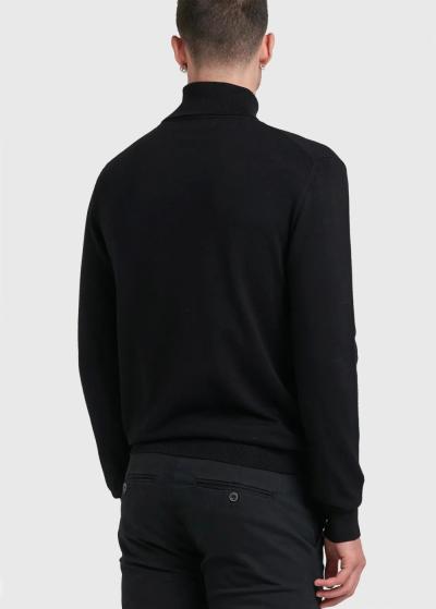Morgan black men's turtleneck - back