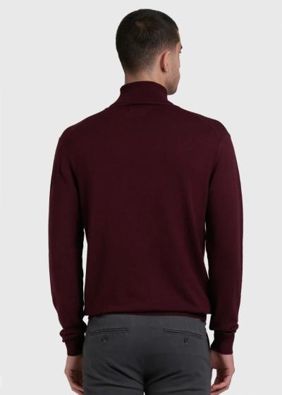 Morgan bordo men's turtleneck - back