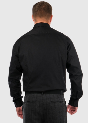 Regular Fit black shirt - back