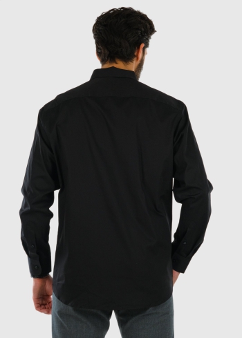 Regular Fit black shirt - back