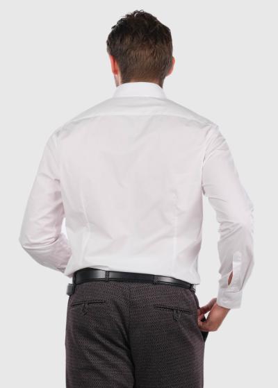 Slim Fit white men's shirt - back