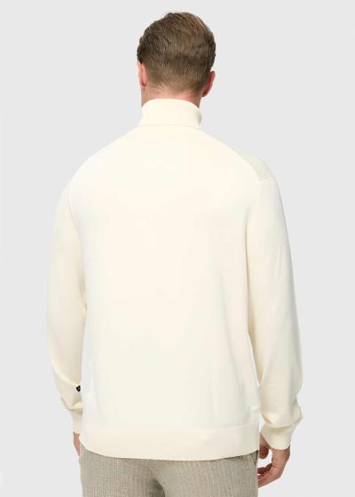 Marten white high neck turtleneck - back