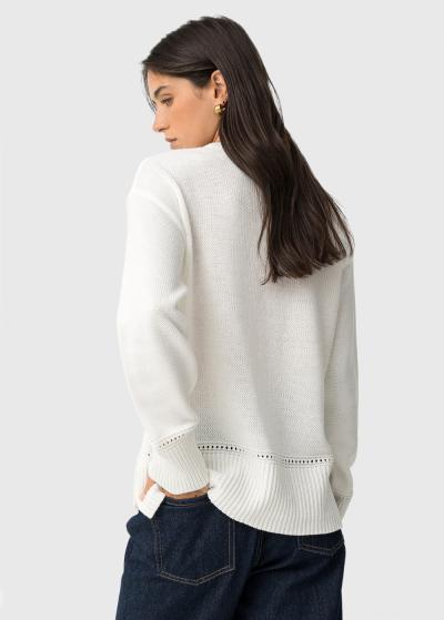 White womens sweater - back
