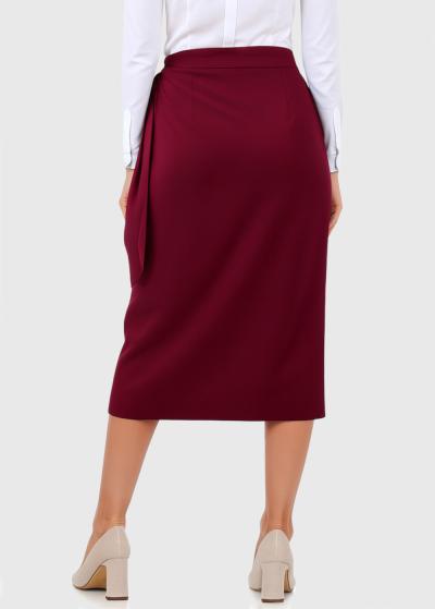 Juliett bordo wrap skirt - back
