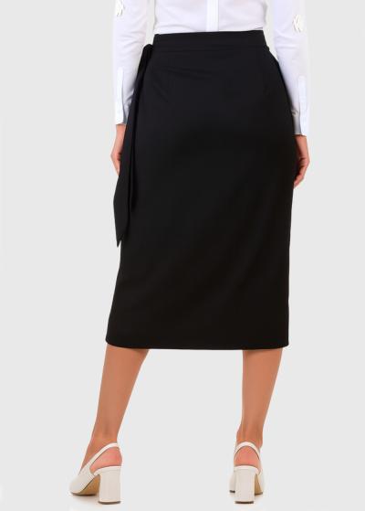 Juliett black wrap skirt - back
