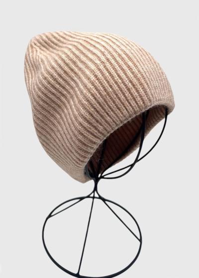 Zeyna beige knitted hat - back