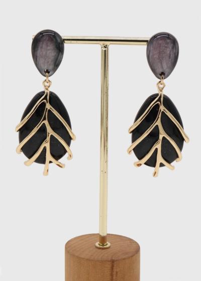 Lil black women's earrings - back