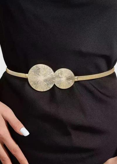 Lilli gold women's belt - back