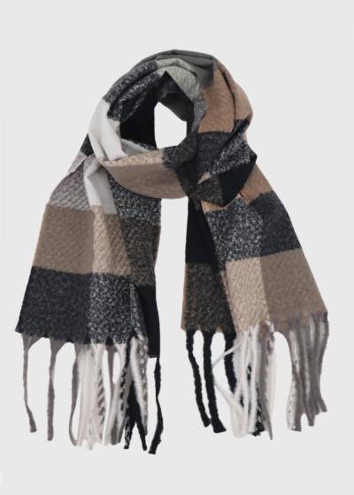 Lillian checkered scarf  - back