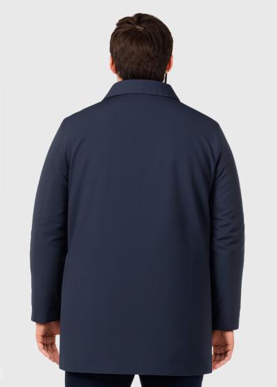 Loic dark blue jacket with buttons - back