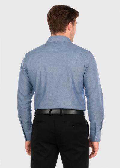 Lars blue long sleeve shirt  - back