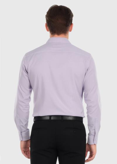 Loran light purple men's shirt  - back