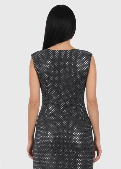 Maddie evening dress with rhinestones - back