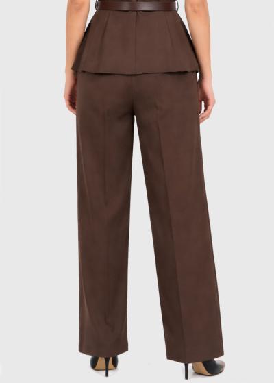 Shell brown women's pants - back