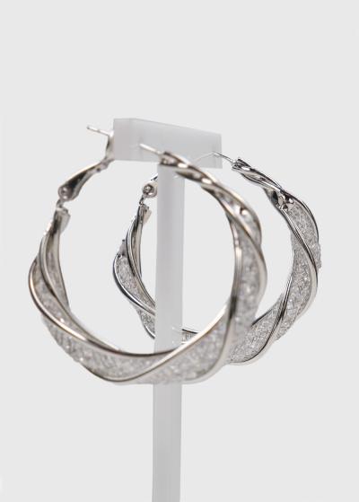 Nikky silver-colored earrings - back