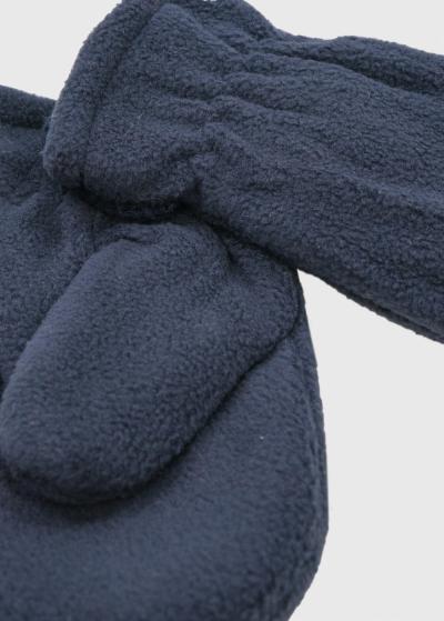Pammy dark blue warm gloves - back