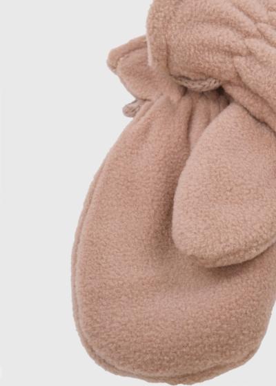 Pammy beige warm gloves - back