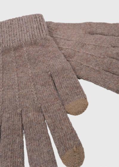 Brandon beige gloves - back