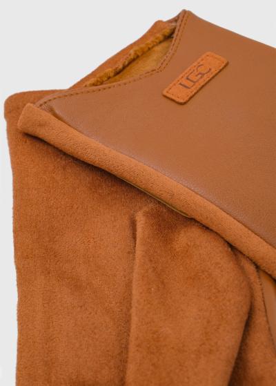 Pat light brown women's gloves - back